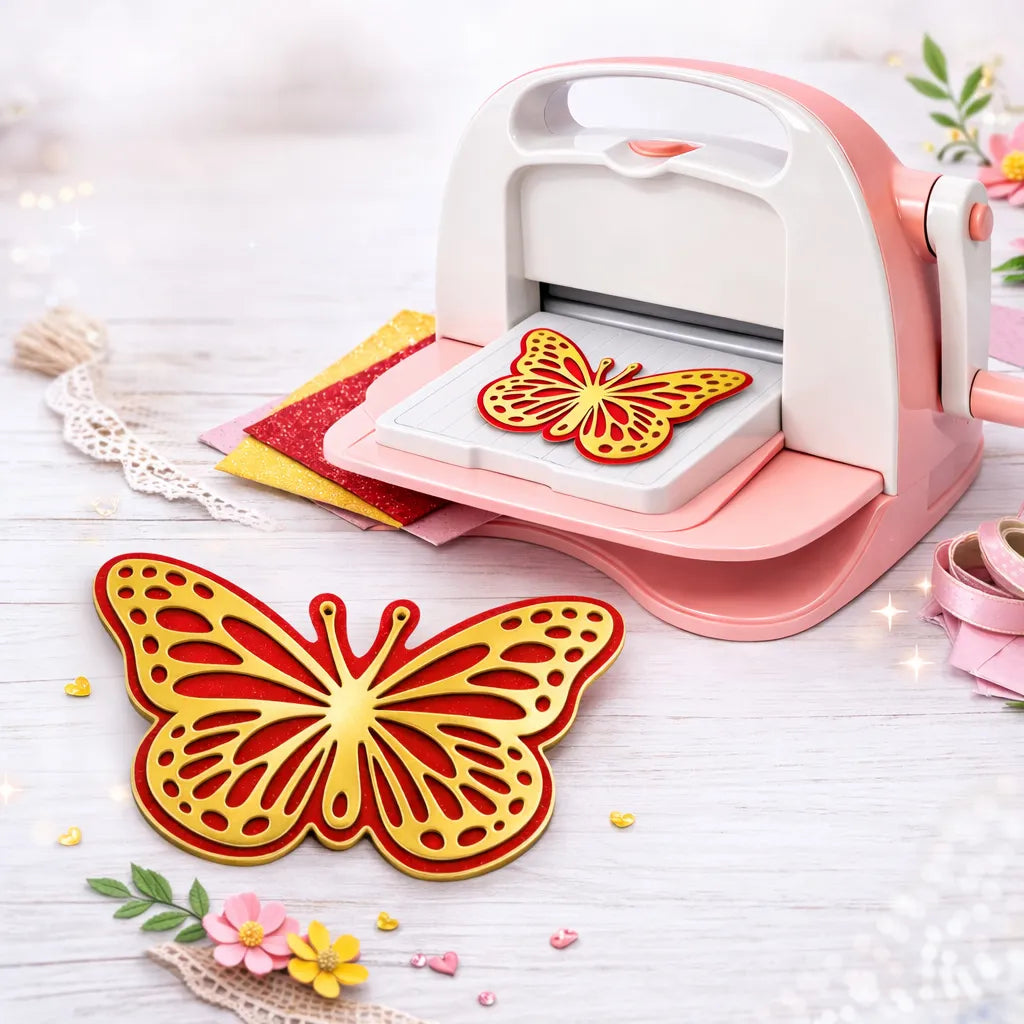 TROQUEL MARIPOSA METALICO SET X 2 TAMAÑOS COMPATIBLES CON MAQUINA TROQUELADORA