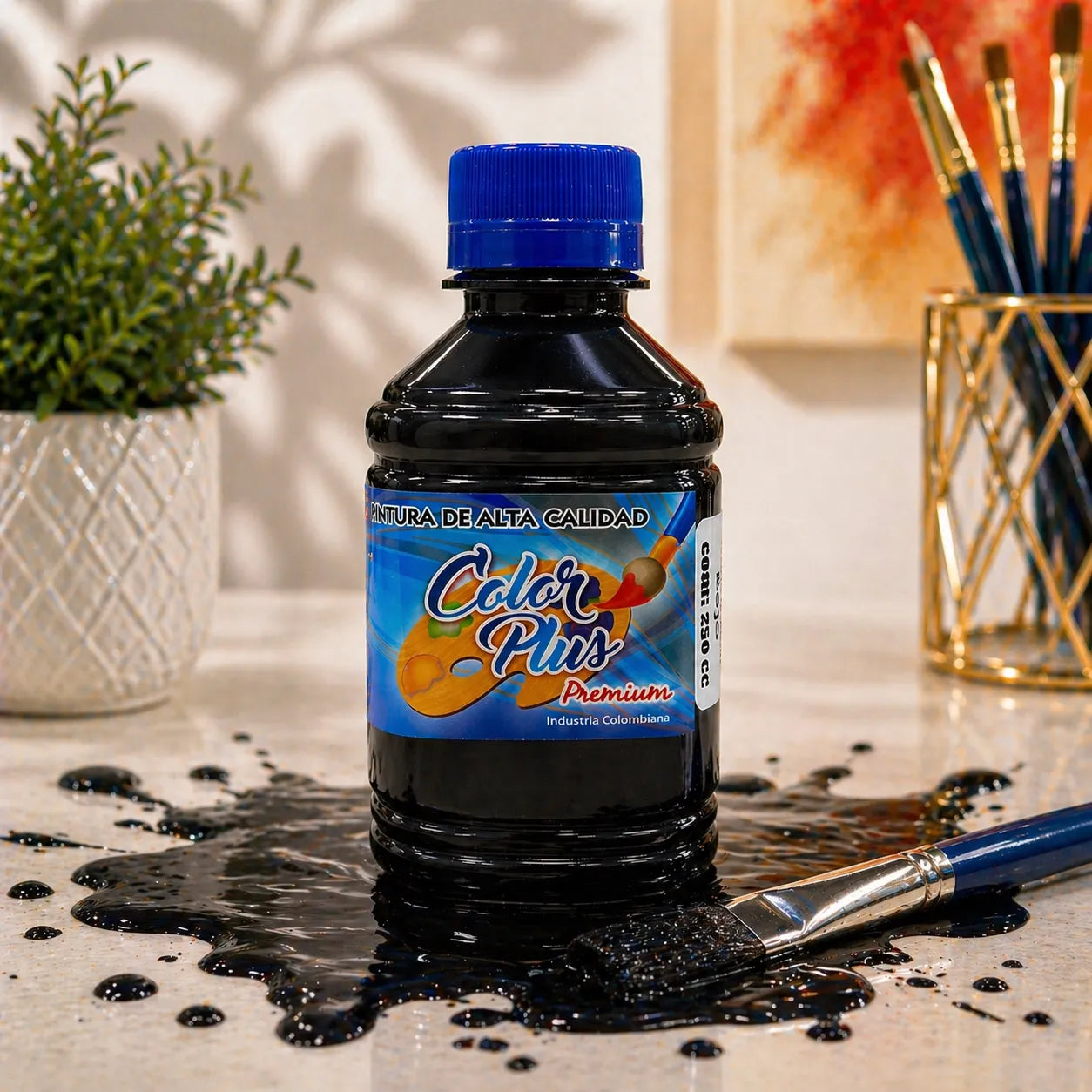 PINTURA ACRILICA NEGRO 250 ML