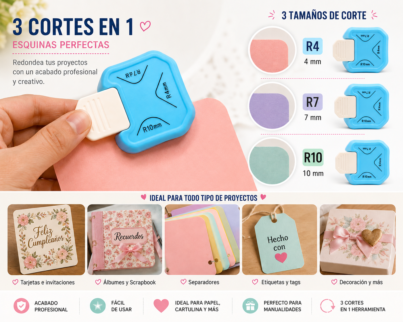 CORTADOR DE ESQUINAS PARA PAPEL