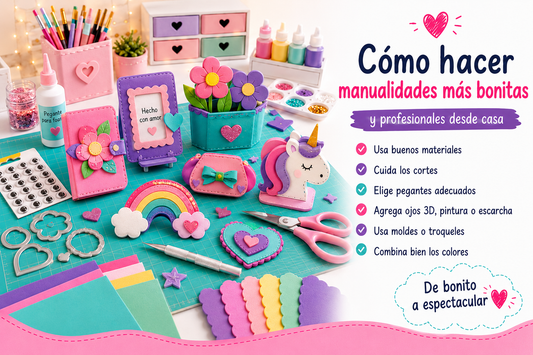 Cómo hacer manualidades más bonitas y profesionales desde casa