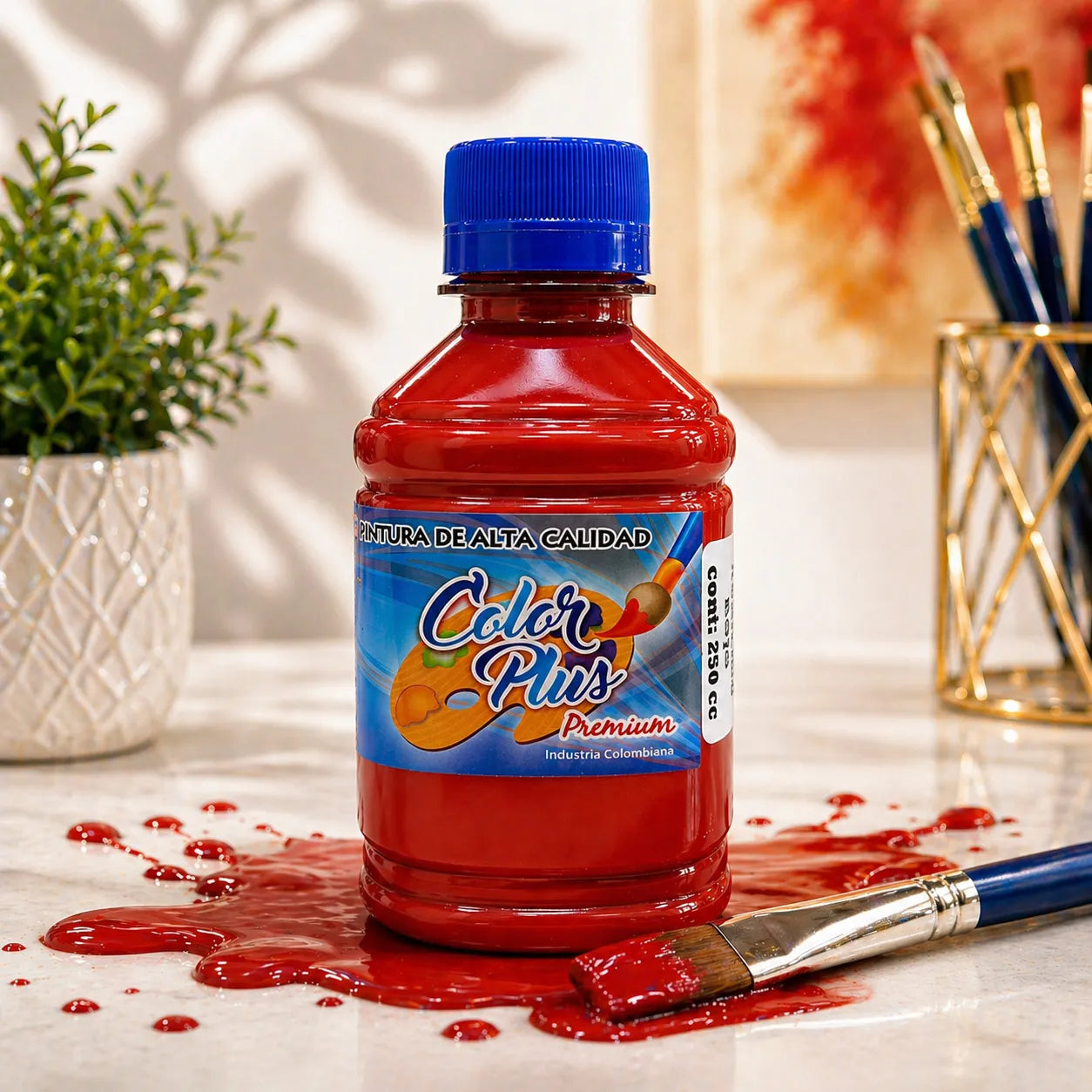 PINTURA ACRILICA ROJO 250 ML