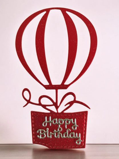 TROQUEL PLANO GLOBO HAPPY BIRTHDAY