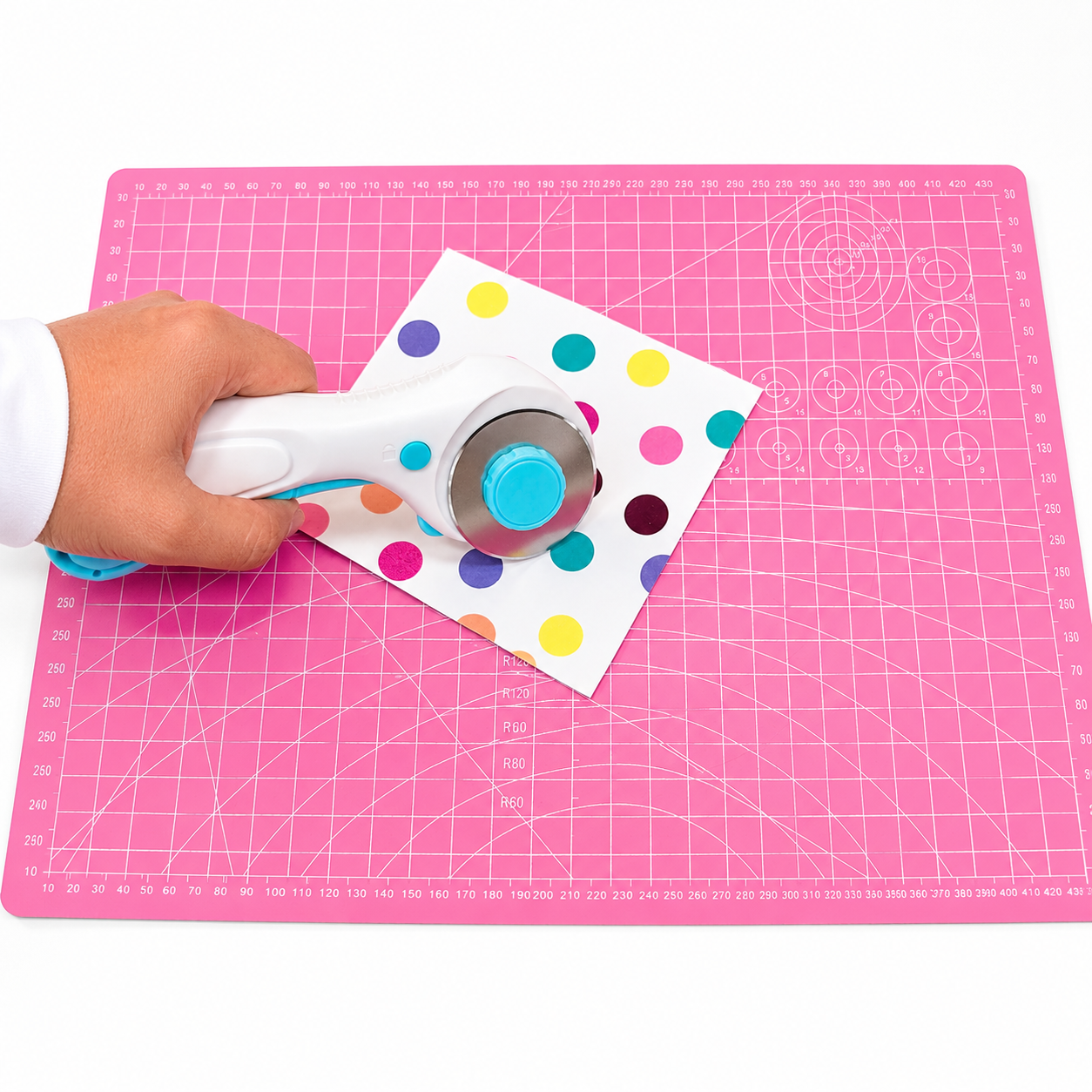TAPETE DE CORTE A4 AUTOCICATRIZANTE ROSA 30 × 22 CM | 5 CAPAS