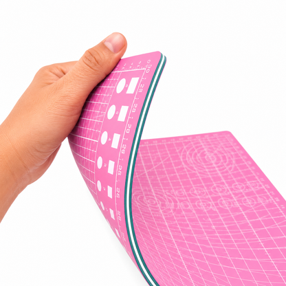 TAPETE DE CORTE A4 AUTOCICATRIZANTE ROSA 30 × 22 CM | 5 CAPAS