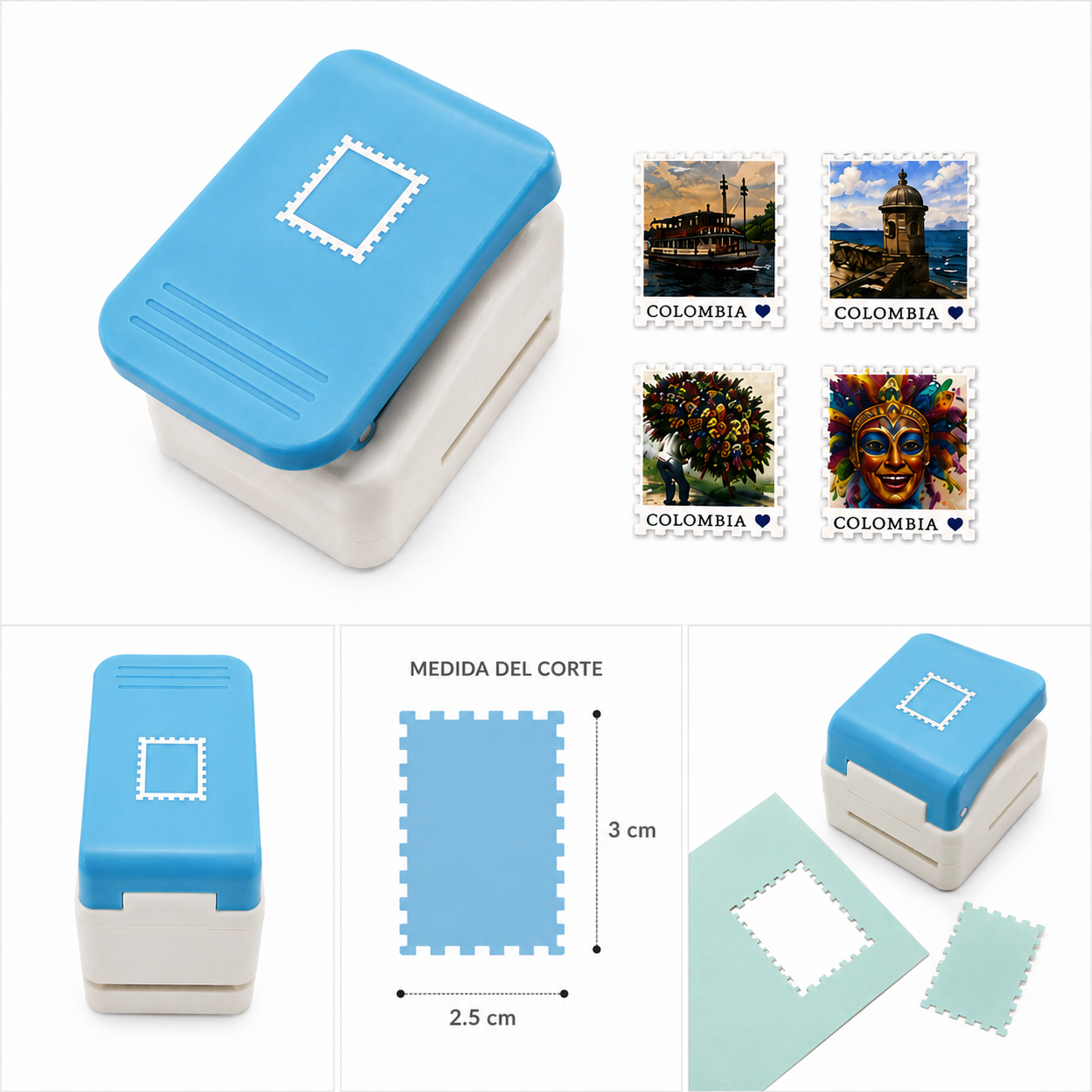 Troquel de Estampilla 2,5 × 3 cm