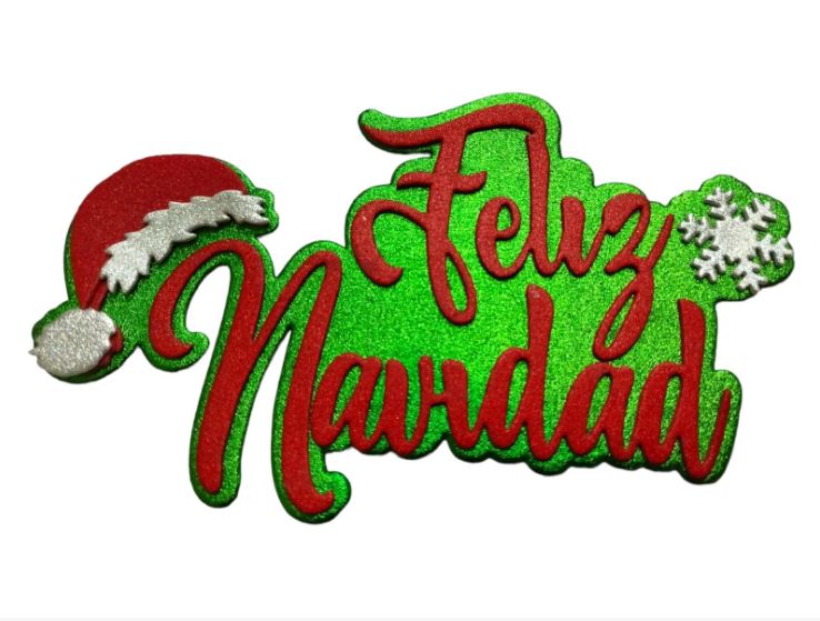 TROQUEL PLANO DE CORTE - FELIZ NAVIDAD
