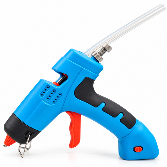 PISTOLA DE SILICONA INALÁMBRICA RECARGABLE PARA MANUALIDADES